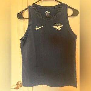 Nike Blue Athletic Tank Top Moisture-Wicking Performance